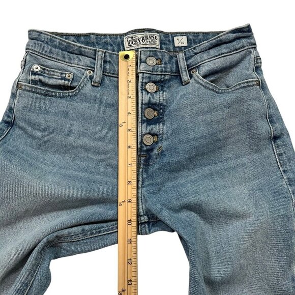 Lucky Brand Women's Exposed Button Fly Bridgette Cropped Flare Jeans Size 4/27 - Picture 9 of 11
